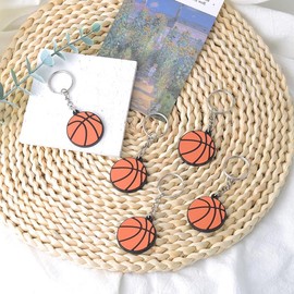 Basketball Gifts for Men Cute Keychain Basketball Gifts Bags for Basketball Team Happy Birthday Sports Themed Gifts for daughter Promotional School Rewards Items Basketball Keychains Bulk