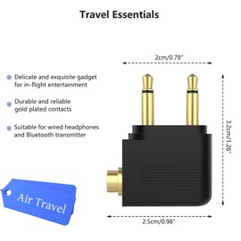 GDSanlian 4 in 1 Bluetooth Transmitter Receiver,Wireless Bluetooth 5.4 Adapter-Low Latency/HD Screen/TF Card Aux Adapter,Use with 3.5mm Aux Audio Jack on Airplane,for All Headset,Home,Car Stereo etc