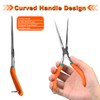 SPEEDWOX 7-Inch Long Reach Needle Nose Pliers with Teeth Extra