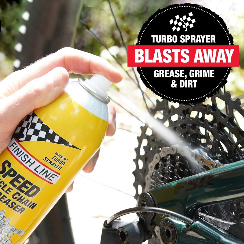 Finish Line Speed Bike Degreaser – Powerful Dry Formula for