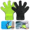 Hushee 2 Pcs Pool Cleaning Scrubbing Mitt Cleaning Gloves for