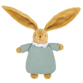 Trousselier - Cuddly Toy - Rabbit Comforter - 20cm High - Linen Fabric - Classic Chic - Ideal Gift for New Baby - Machine Washable - Celadon Green - Pack of 2