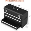 Portable Metal Tool Box, 3 Drawer Steel Tool Box with