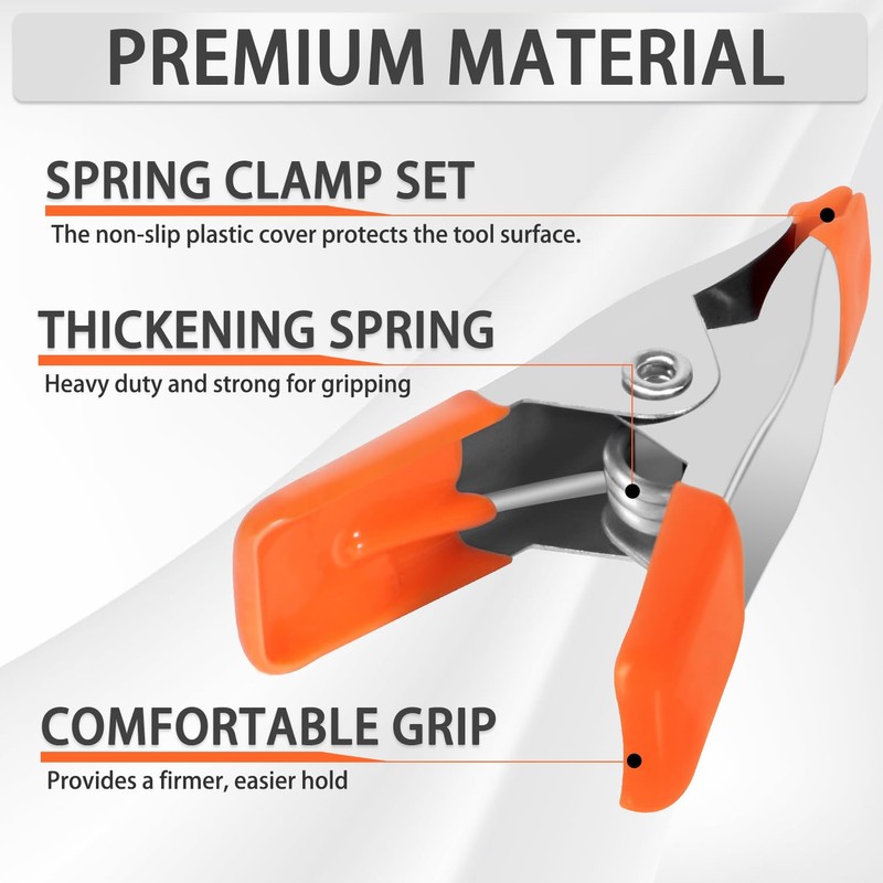 GURADESIGN 40-Piece Small Spring Clamp, 2 inch, 3/4"-inch Jaw opening