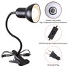Clip on Desk Lamp, 360° Rotating Ggooseneck Lamp, Ring Light,