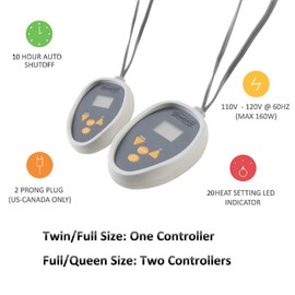 Beautyrest Electric Blanket Luxurious Micro Fleece Ultra Soft Ribbed Textured, Cozy and Snuggly Cover for Cold Weather, Fast Heating, Auto Shut Off, 20 Level Heat Setting Controller, Twin, Beige