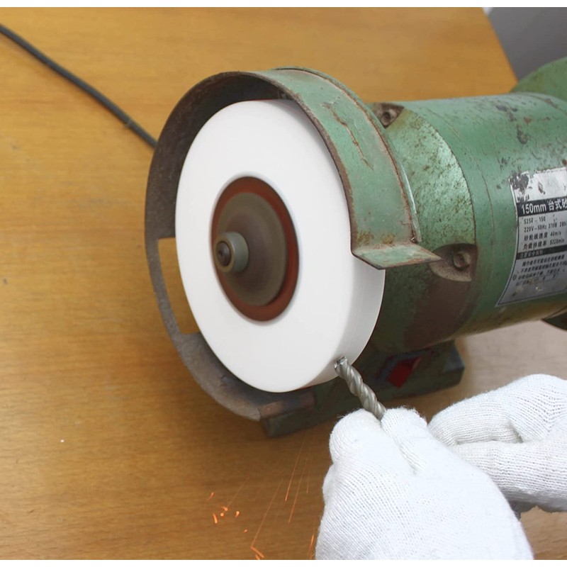 Utoolmart Bench Grinding Wheels Chrome Corundum 100 Grit for Surface