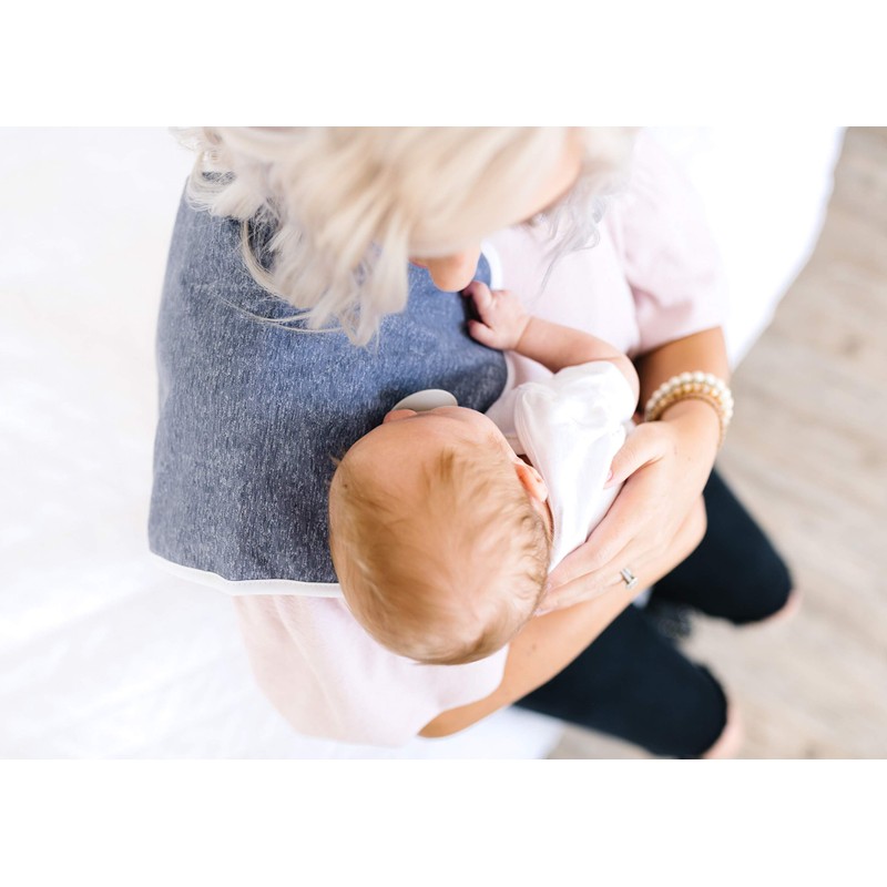 Copper Pearl Premium Baby Burp Cloths - 3-Pack Large Cotton