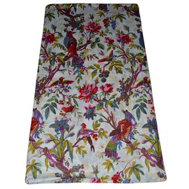 5 Yard Indian Print Cotton Fabric by Yard, Natural Dyes Sanganeri Indian Cotton Fabric Hand Block Printed Handmade Cotton Fabric