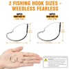 30PCS Wacky Rig Hooks Weedless Hooks Wacky Worm Hooks Weedless