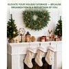 2Pcs 9FT Christmas Cedar Garland, Thick Faux Pine for Mantle