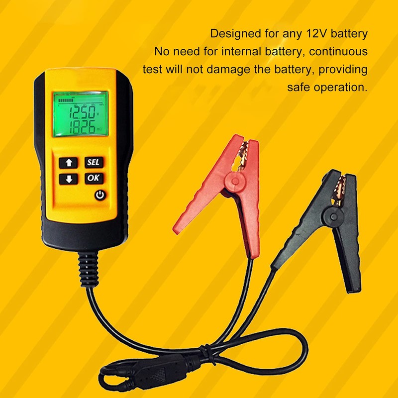 Battery Tester, AE300 Digital Battery Analyzer LCD Car System Analysis,