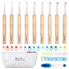 Ruidi Crochet Hook Set, 9 Sizes (2.5-6.5 mm) Aluminium Crochet