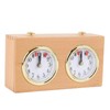Chess Clock Timer, Retro Wooden Analog Chess Clock with Clockwork