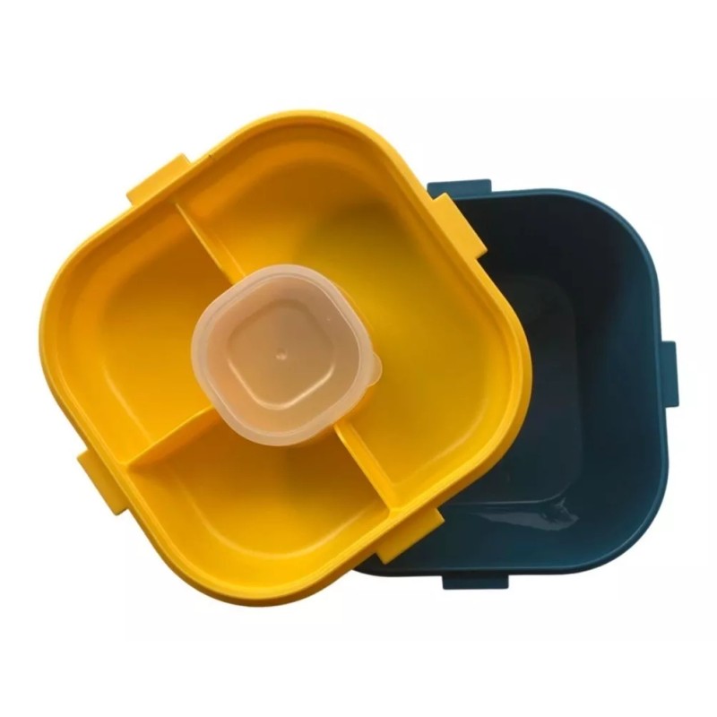 Monzó Contenedor Alimentos Fiambrera, Box Lunch, Lonchera 1700ml