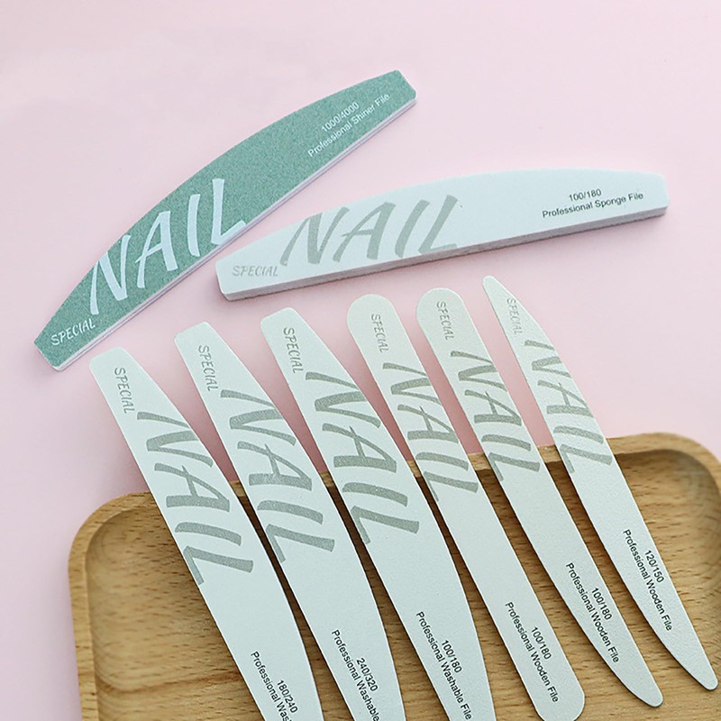 TRkin ネイルファイル 爪やすり 8本セット つめやすり つめみがき 爪磨き 両面タイプ ネイルケア ヤスリ