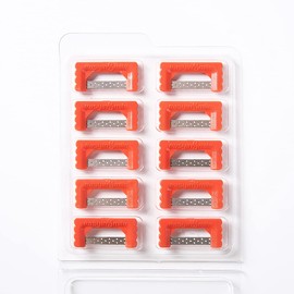 SNAWOP - Juego de 2 tiras de pulido dental, reducción interproximal ortodóntica, sistema IPR/IR, kit de esmalte dental de uso único (rojo)