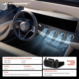 A-Premium 2-Pack Air Vent Dash A/C Outlet Panel Compatible with Nissan