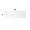 KOSHKA Door Kick Plate Peel and Stick (6"x 34", White)