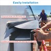 Dulepax-RV Slide Out Awning Fabric Replacement-(46" x 110", White- Fabric