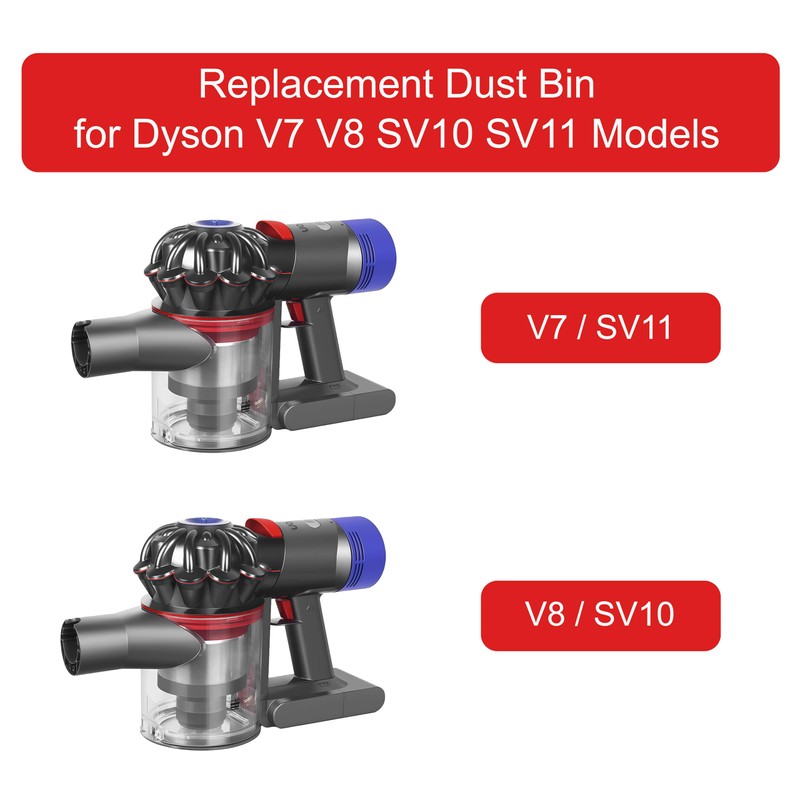 Dust Bin & Canister Replacement Parts for Dyson V7 V8