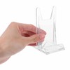 FIBOUND 12-Pack Adjustable Acrylic Display Easels - Multi-Purpose Clear Plastic