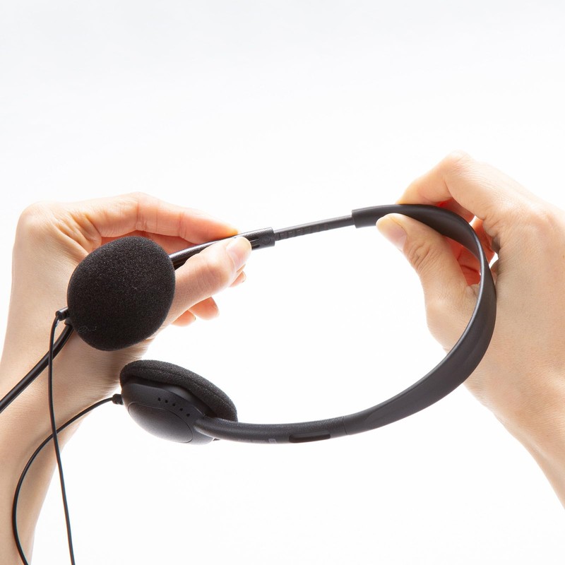 Sanwa Supply MM-HS408BK 4 Pole Compatible Headset