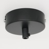 Junction Box Black Metal in Set with Accessories Diameter 80