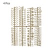 sourcing map Felt Board Letters, 680 Characters Bronze 3/4" Letters