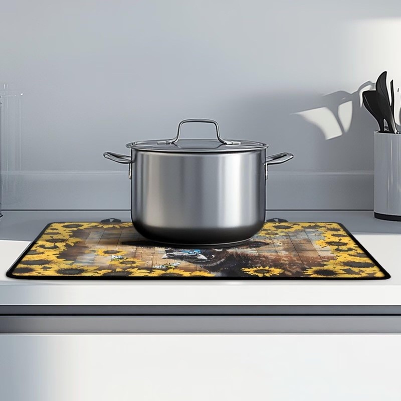 LVEWYB Cow Stove Top Cover for Electric Stove 29.18"×20.96" Multipurpose