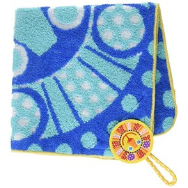 Sassy Soft Towel With Loop bule