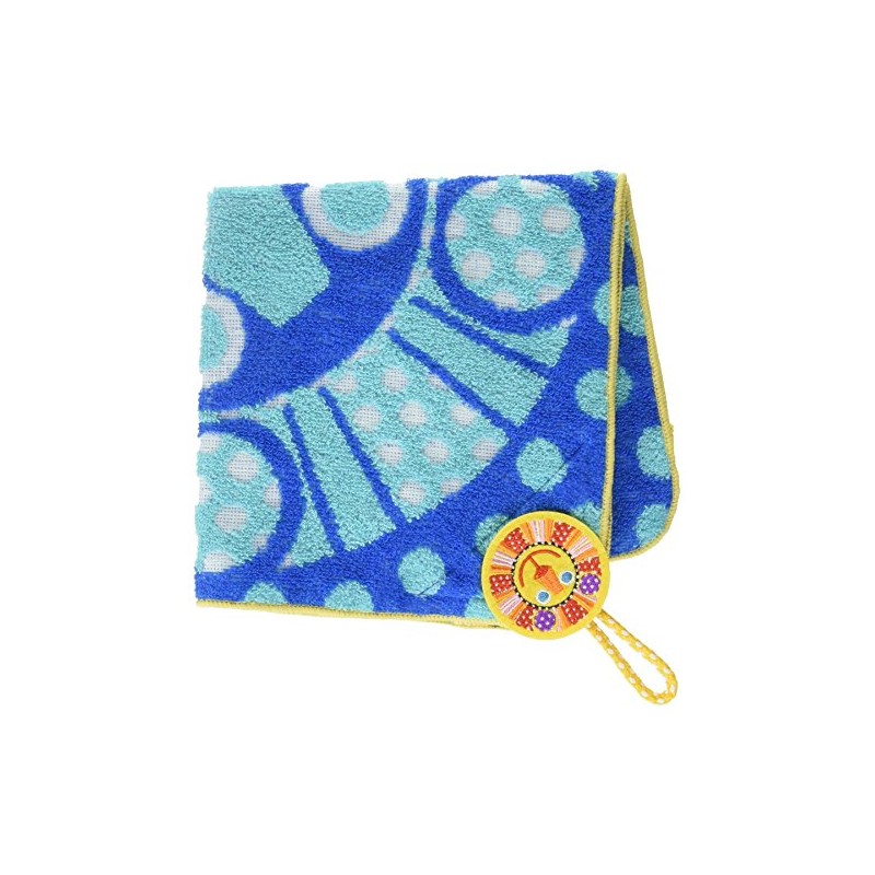 Sassy Soft Towel With Loop bule