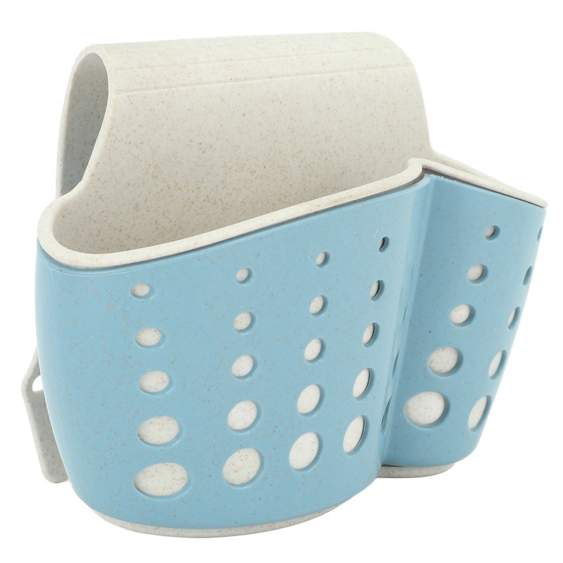 4Pcs Sink Sponge Holder PP 2 Layer Adjustable Strap Soap