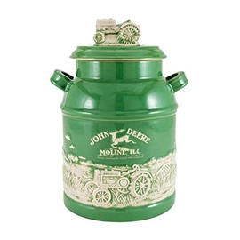 M. CORNELL IMPORTERS 6934 John Deere Milk Can Cookie Jar