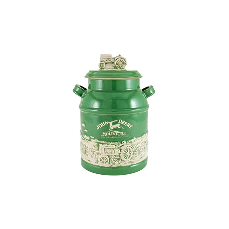 M. CORNELL IMPORTERS 6934 John Deere Milk Can Cookie Jar