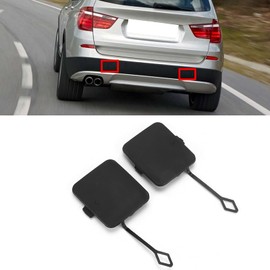Rear Bumper Tow Hook Cover Black ABS Replacement for X3 F25 2011-2014 OE 51127272415 ABS Material for X3 F25 2011-2014