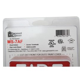 Gamewell-FCI MS-7AF Fire Alarm Dual Action Pull Station, Red