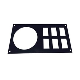 Fits a Honda Pioneer 1000 Rockville RGHR2 3.72" plate with 6 switches
