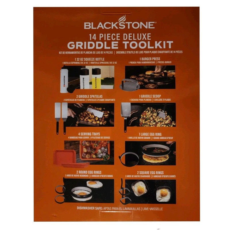 BLACKSTONE Deluxe Griddle Accessories ToolKit Stainless steel 14 pc GENUINE