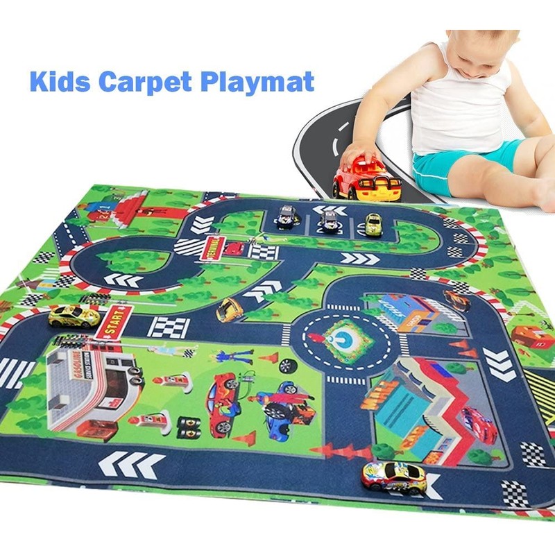 JTMM Carpet Playmat, 27.5 * 31.5in Great For Educational Road