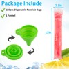 MOWPOG 150 Disposable Popsicle Mold Bags, BPA-Free Freezer Tubes with