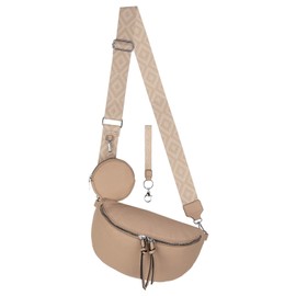 Bum Bag Shoulder Bag Crossbody Bag Waist Bag Faux Leather Italy Design, Soil, Belt Bag & Waist Bag