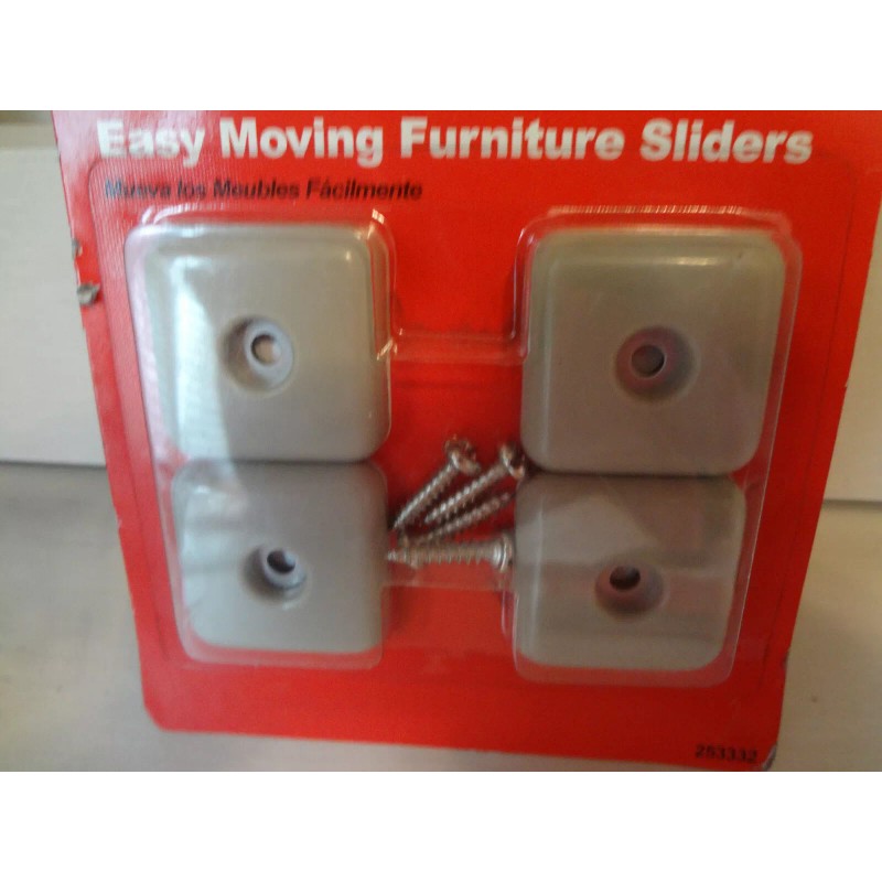 DoiT 1-3/8" Easy Moving Furniture Sliders 4 Pcs #253332