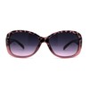 SA106 Womens Narrow Rectangle Butterfly Chic Sunglasses Pink Tortoise Black