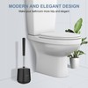 SetSail Toilet Brush and Holder 3 Pack, Self Closing Lid