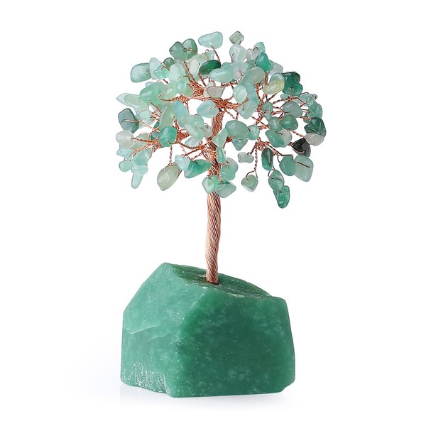 DUQGUHO Green Aventurine Crystal Tree Decor Gemstone Natural Quartz Money