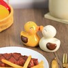 Bicuzat Ceramic Duck Shape Salt & Pepper Shakers Set, Hand-Painted
