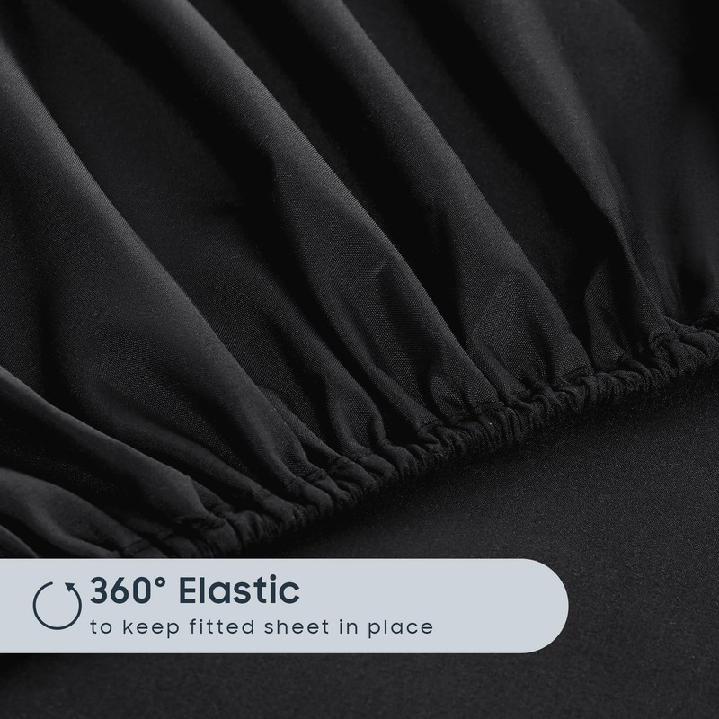 Wake In Cloud - King Single Fitted Sheet Set, 1000TC
