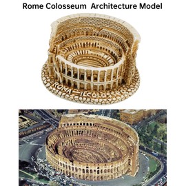 TRANSGOOD Roman Colosseum Italian Souvenirs Colosseum Model, Resin Mini Size Colosseum Sculpture, Ancient Roman Architecture, Home Desktop Décor Italy Gifts