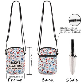 WCGXKO Polish Babcia Crossbody Bag Polish Grandma Birthday Gift Babcia Gift Babcia Retirement Gift (Babcia Cr)